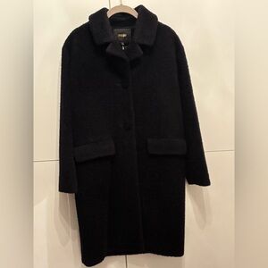Maje Blue Teddy Coat